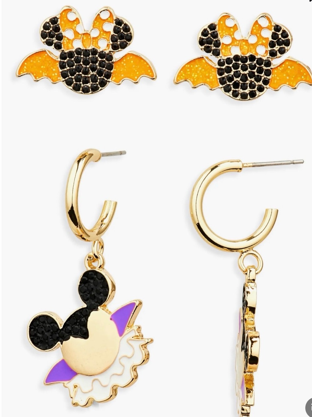 New Disney Baublebar Halloween Earrings Spooky Fun (new) 2 sets of earrings